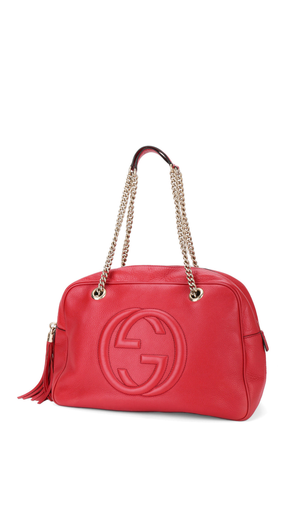 Gucci Soho Disco Tote Bag - Red