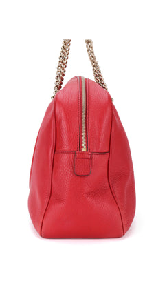 Gucci Soho Disco Tote Bag - Red