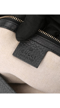 Gucci Soho Leather Chain Shoulder Bag - Black