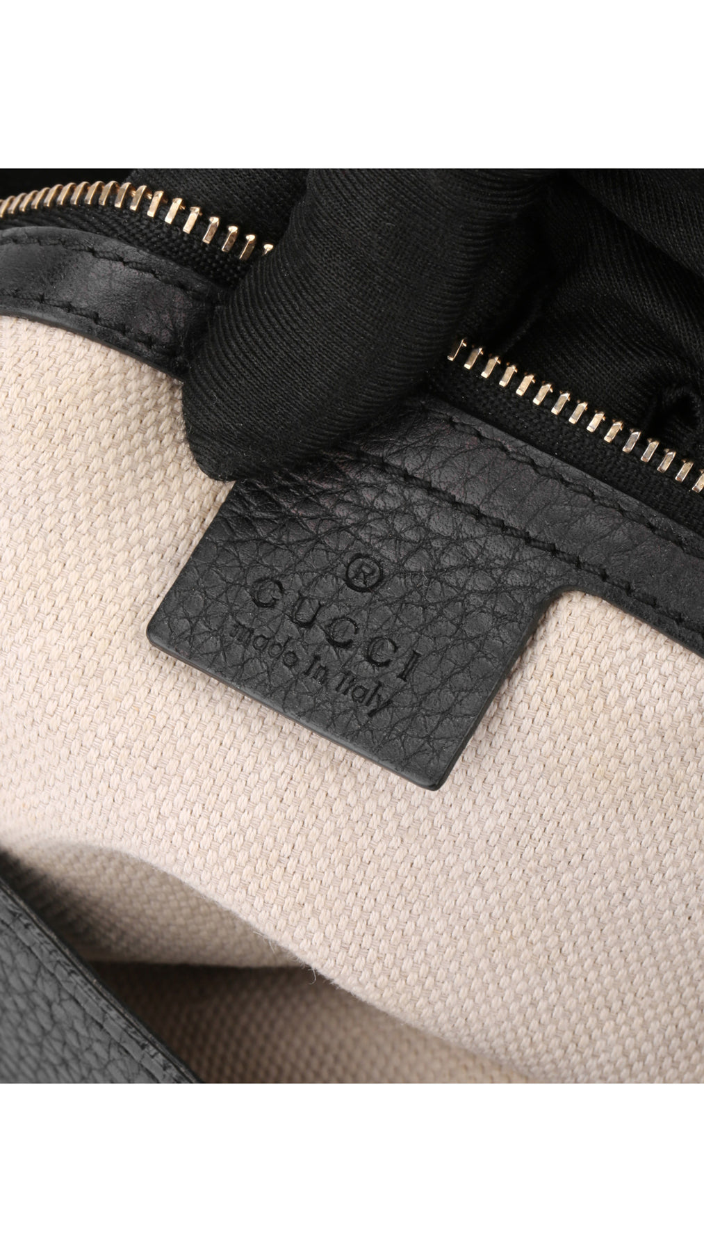 Gucci Soho Leather Chain Shoulder Bag - Black