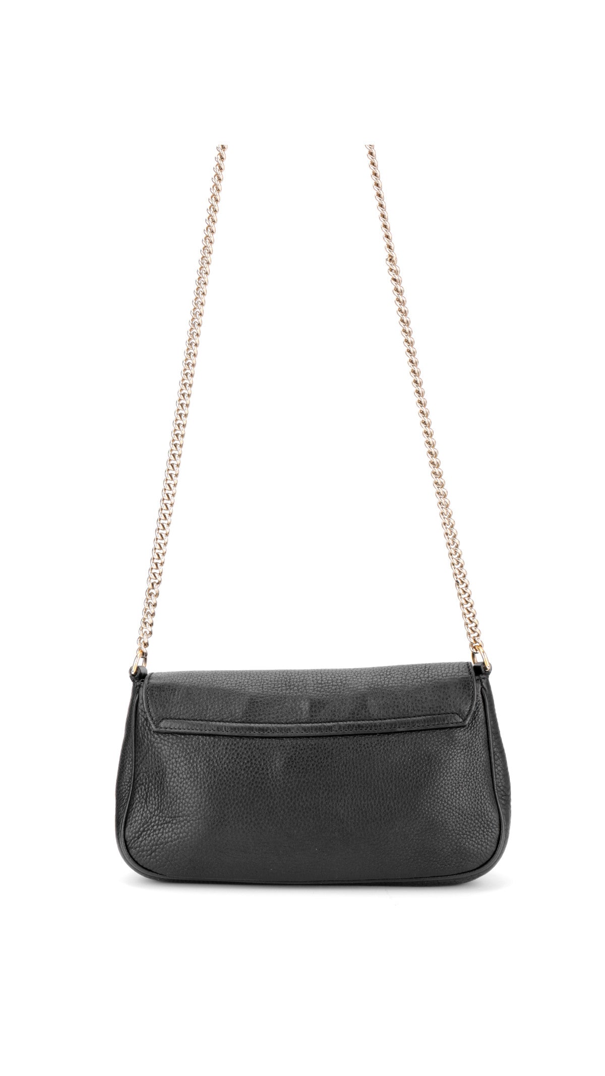 Gucci Soho Leather Chain Shoulder Bag - Black