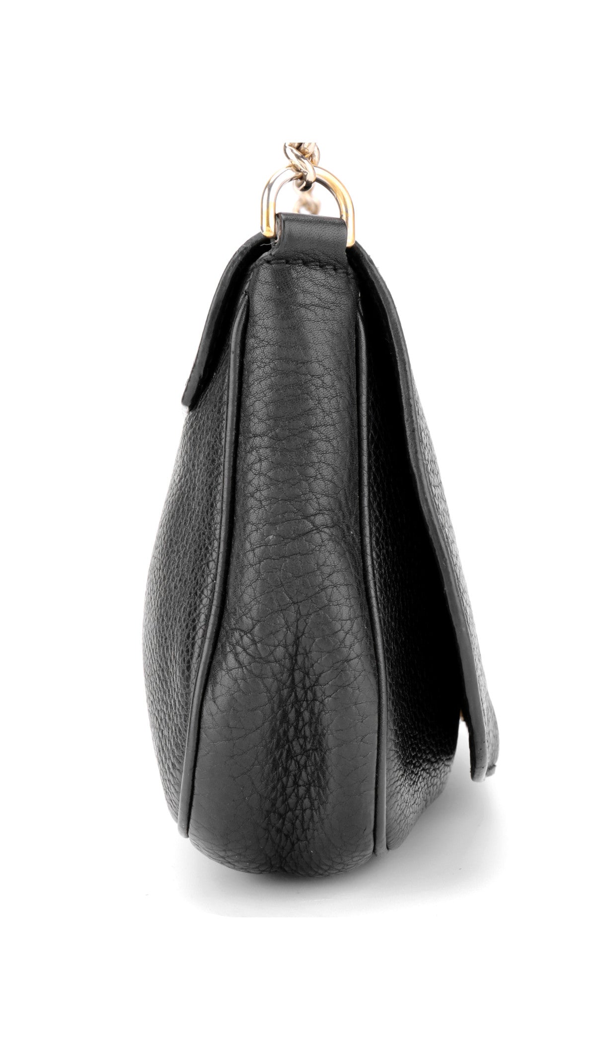 Gucci Soho Leather Chain Shoulder Bag - Black