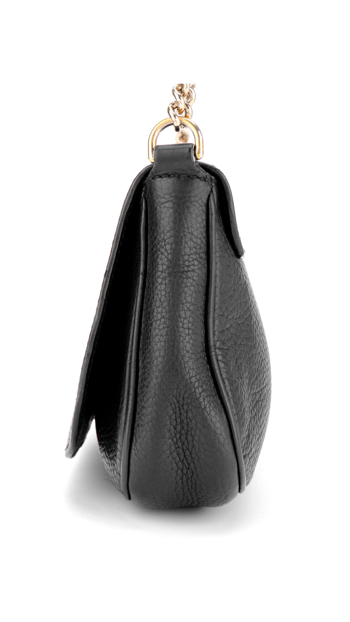 Gucci Soho Leather Chain Shoulder Bag - Black