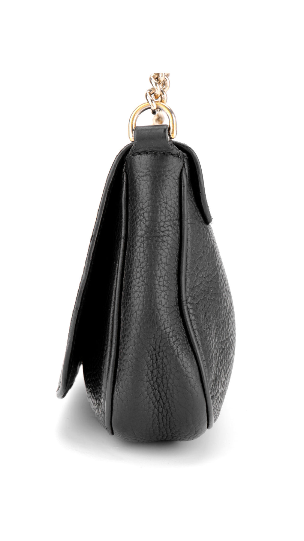 Gucci Soho Leather Chain Shoulder Bag - Black