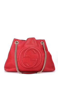 Gucci Soho Tote Bag - Red