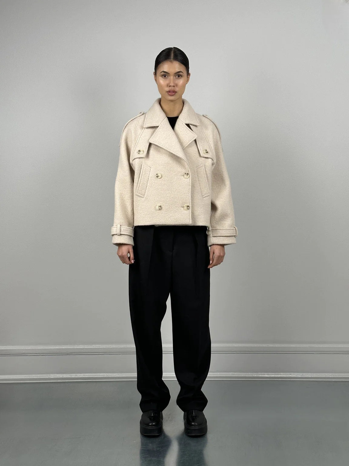 Hanni Wool Jacket - Steady - Creme