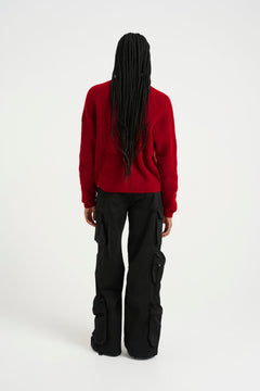 Alphagz Short Cardigan - Haute Red Melange