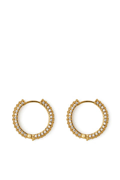 Infinity Hoops - Clear Gold
