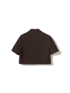 N-Leanne Crop Blazer - Chocolate