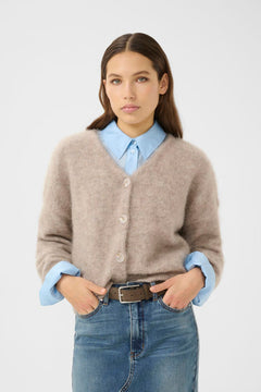 GZdebbie Cardigan - Warm Sand Melange