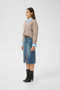 GZdebbie Cardigan - Warm Sand Melange