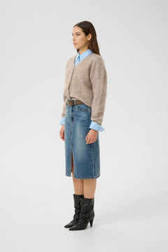 GZdebbie Cardigan - Warm Sand Melange