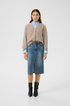 GZdebbie Cardigan - Warm Sand Melange