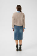 GZdebbie Cardigan - Warm Sand Melange
