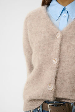 GZdebbie Cardigan - Warm Sand Melange