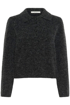 GZalpha Polo Pullover - Charcoal Melange