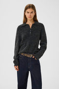 GZalpha Polo Pullover - Charcoal Melange