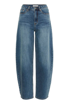 GZviva HW Baggy Jeans - Vintage Blue Denim