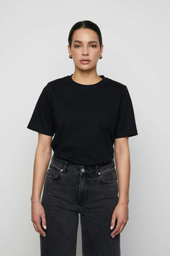 Elo Shoulder Pad Tee - Black
