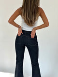 Flared Denim - Dark Blue