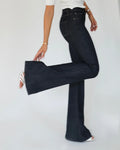Flared Denim - Dark Blue