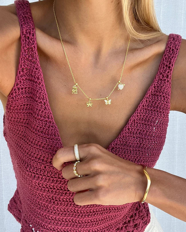 Bow Charm - Gold