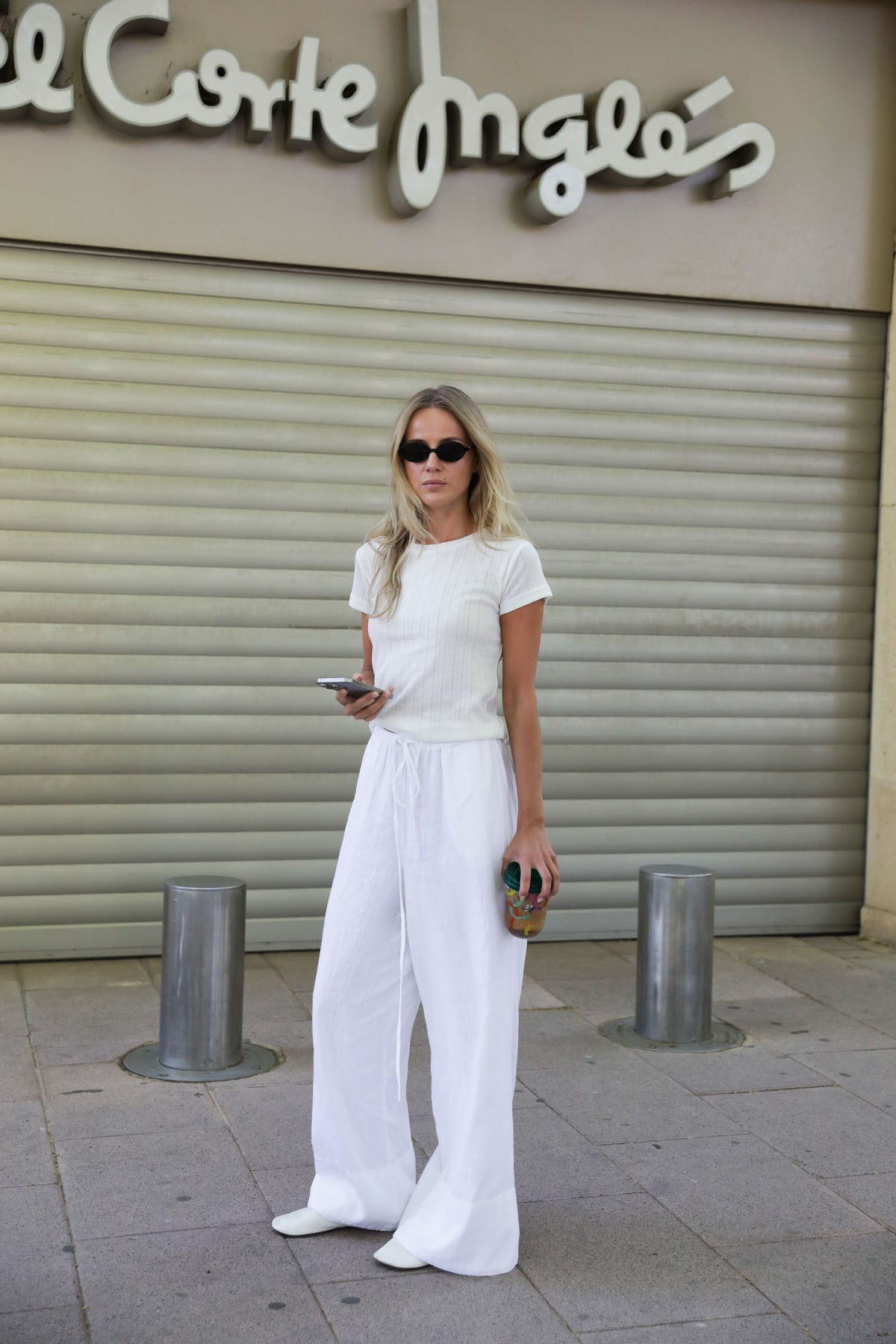 Liz Soft Linen Pants - White