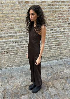 Narcissa Dress - Seal Brown