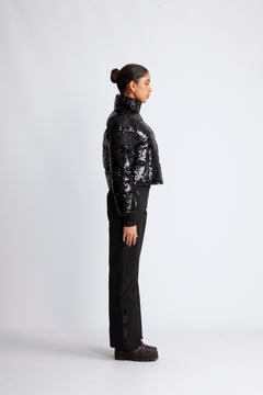Gstaad Sequin Jacket - Black