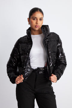 Gstaad Sequin Jacket - Black