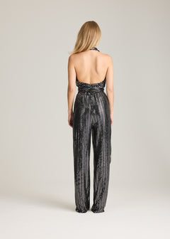Andrea Jumpsuit - Black/Metallic