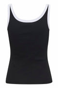 GZdrew Contrast Logo Top - Black