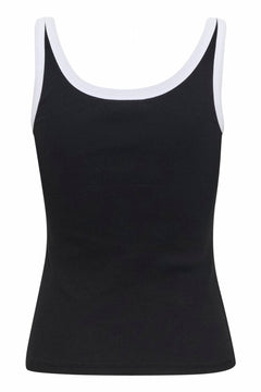 GZdrew Contrast Logo Top - Black