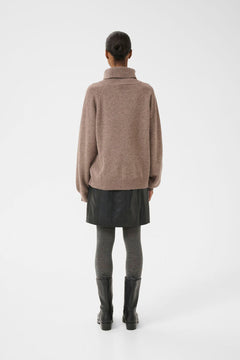 ManziGZ Wool Rollneck - Chestnut Melange