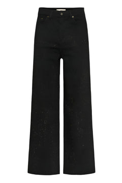 AaliaIW Bacca Jeans - Black Shattered Stones