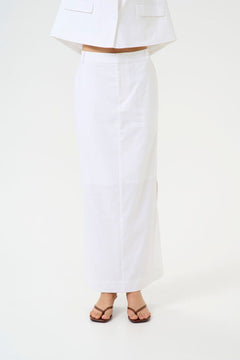 GZizza Linen Mw Skirt - Bright White