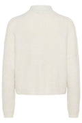 Gzalpha Shimmer Cardigan - Ivory With Lurex