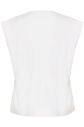 GZizza Linen Waistcoat - Bright White