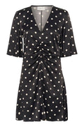 GZdotta P Ss Dress - Black With Egret Dot
