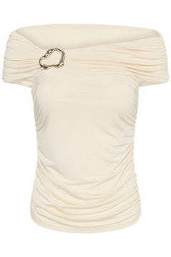 Gzlaily Off Shoulder Top - Egret