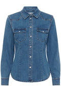 SanillaPW SH - Medium Blue Denim