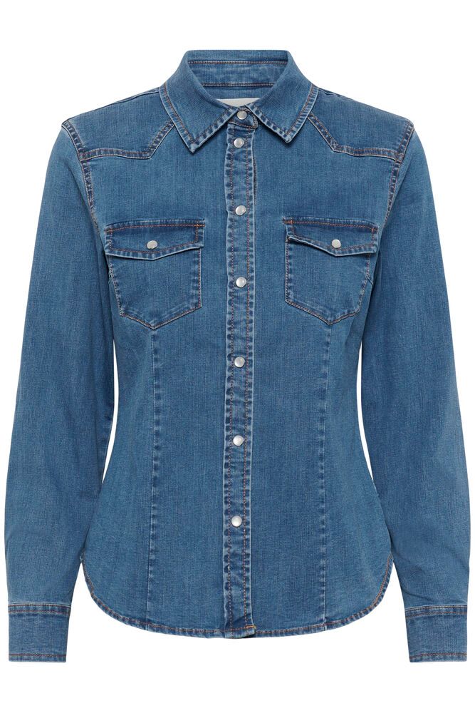SanillaPW SH - Medium Blue Denim