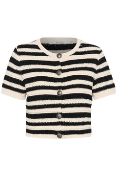 GZsailie Cardigan - Black/White Striped