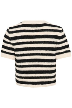 GZsailie Cardigan - Black/White Striped