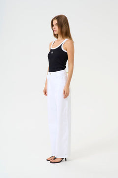 GZdrew Contrast Logo Top - Black