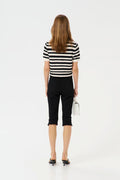 GZsailie Cardigan - Black/White Striped
