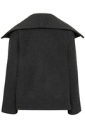 PerryIW Short Coat R - Dark Grey Melange
