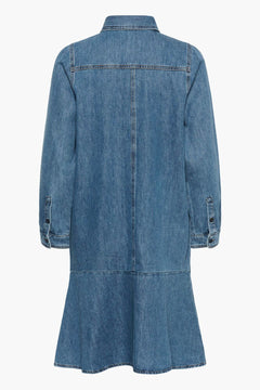 Dophinaiw Dress - Washed Medium Blue Denim
