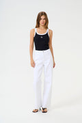GZdrew Contrast Logo Top - Black