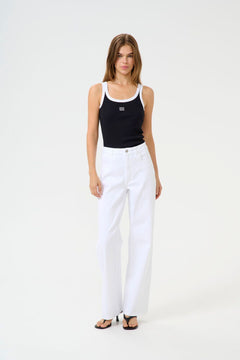 GZdrew Contrast Logo Top - Black